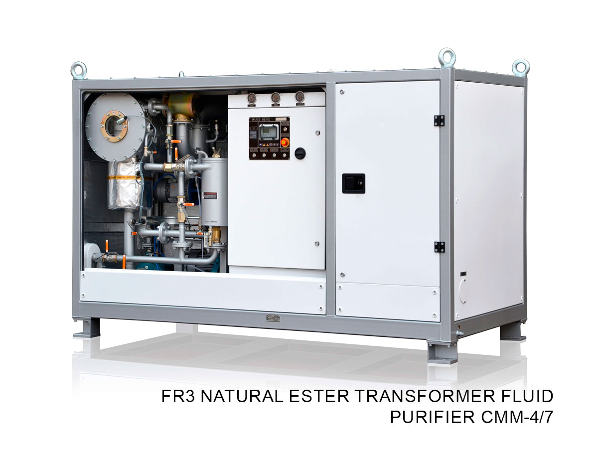 FR3 natural ester transformer fluid purifier CMM-4/7