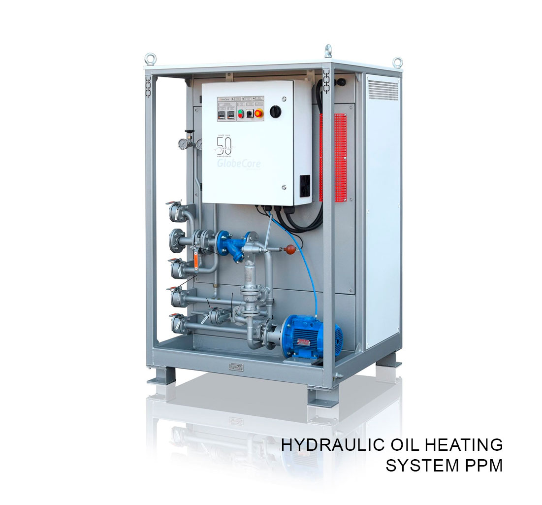 Hydraulic oil heating system PPM