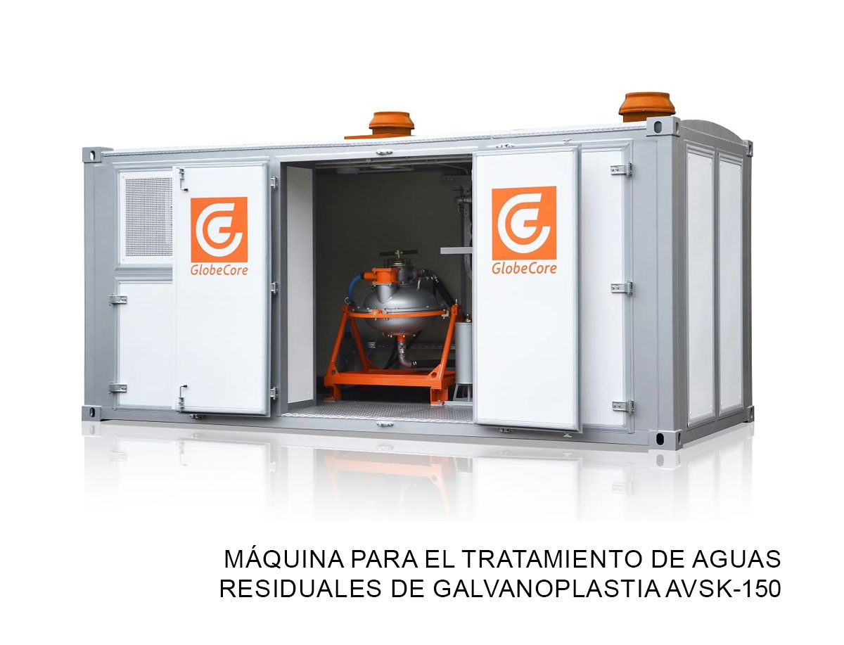 Máquina para el tratamiento de aguas residuales de galvanoplastia AVSk-150