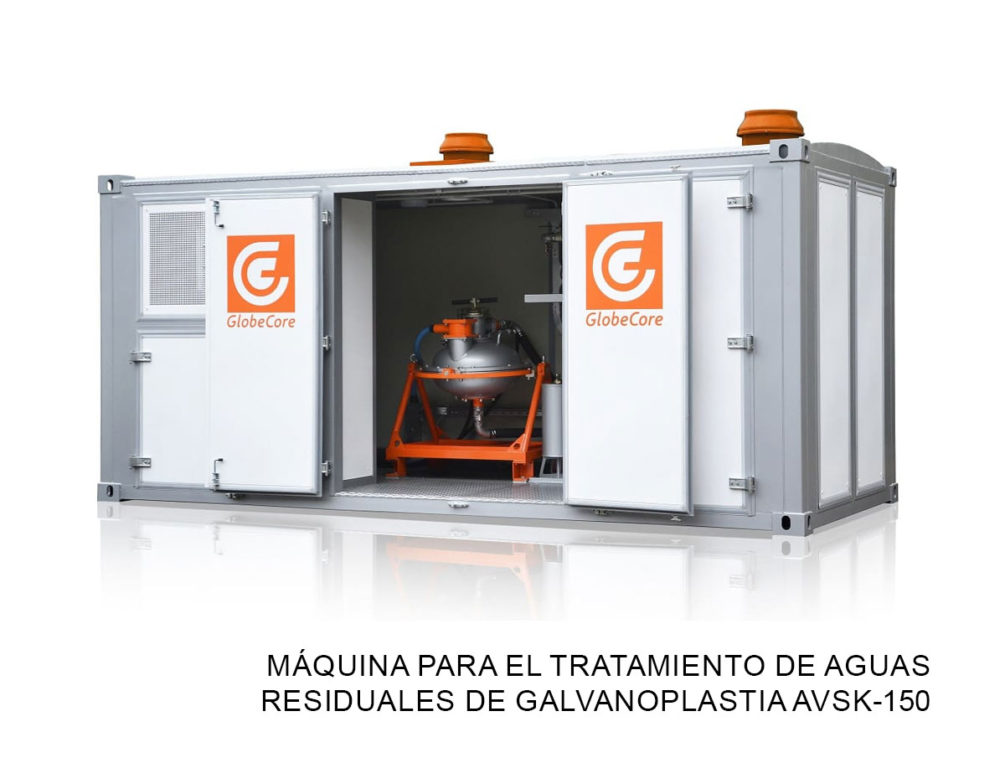 Máquina para el tratamiento de aguas residuales de galvanoplastia AVSk-150