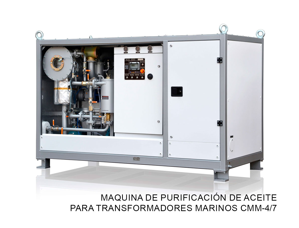 Maquina de purificación de aceite para transformadores marinos CMM-4/7