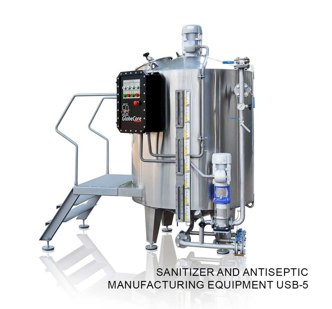 Sanitizer and antiseptic manufacturing equipment USB-5