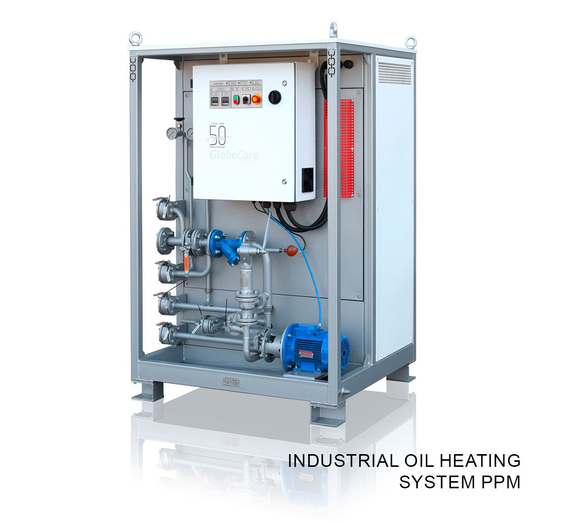 Industrial oil heating system PPM