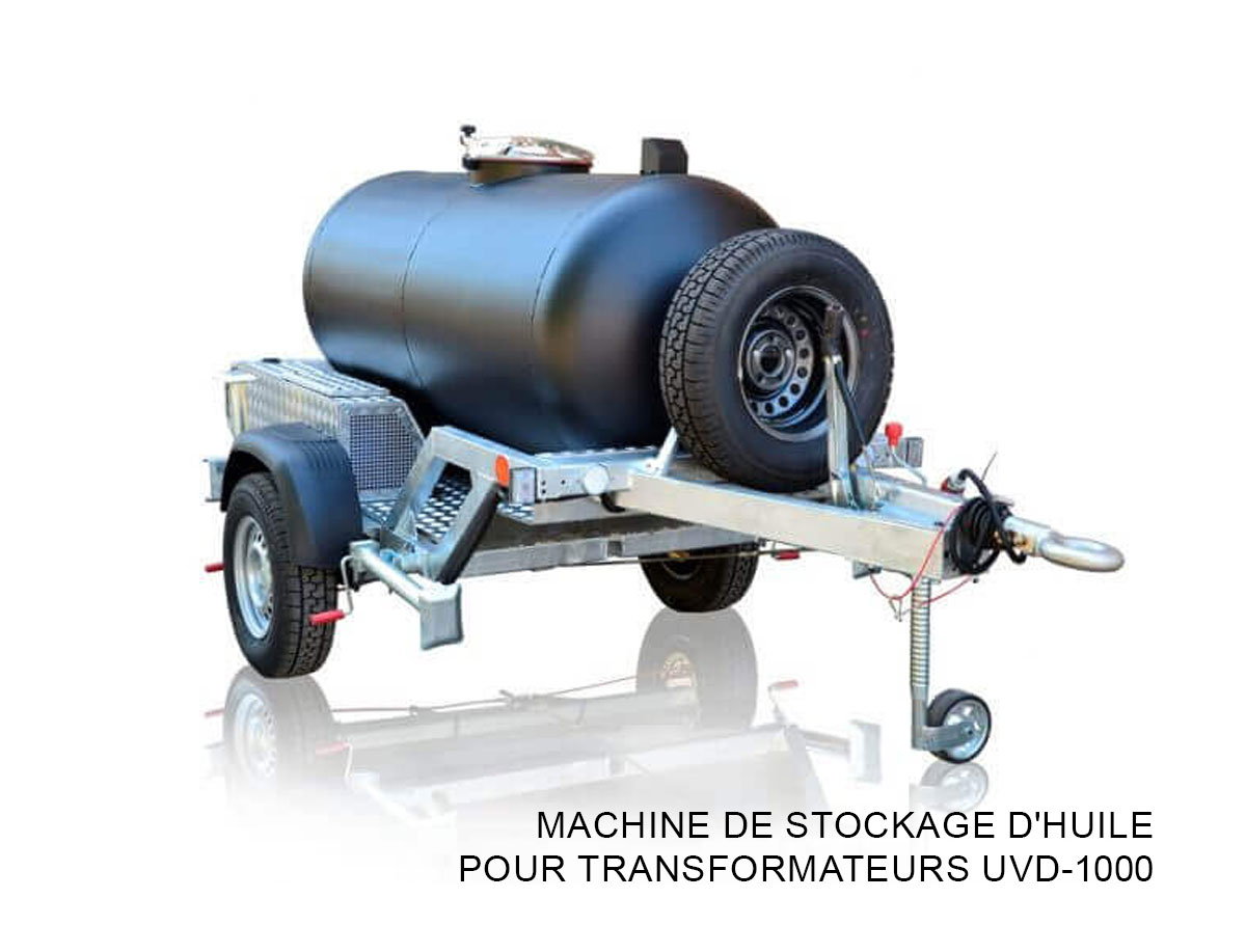 Machine de stockage d'huile pour transformateurs UVD-1000