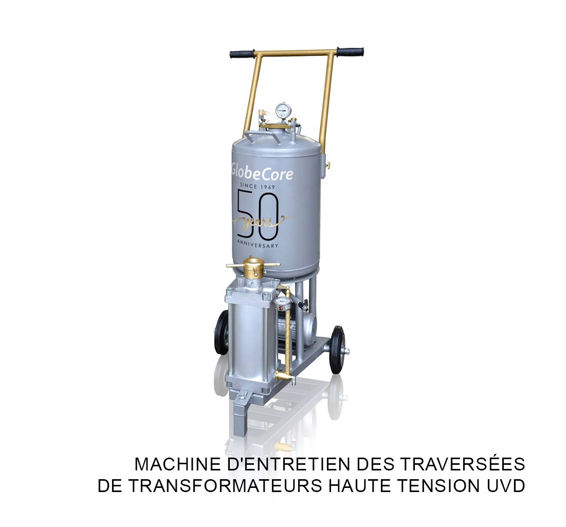 Machine d'entretien des traversées de transformateurs haute tension UVD