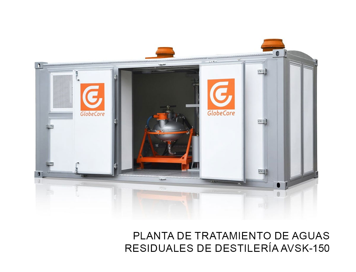 Planta de tratamiento de aguas residuales de destilería AVSk-150