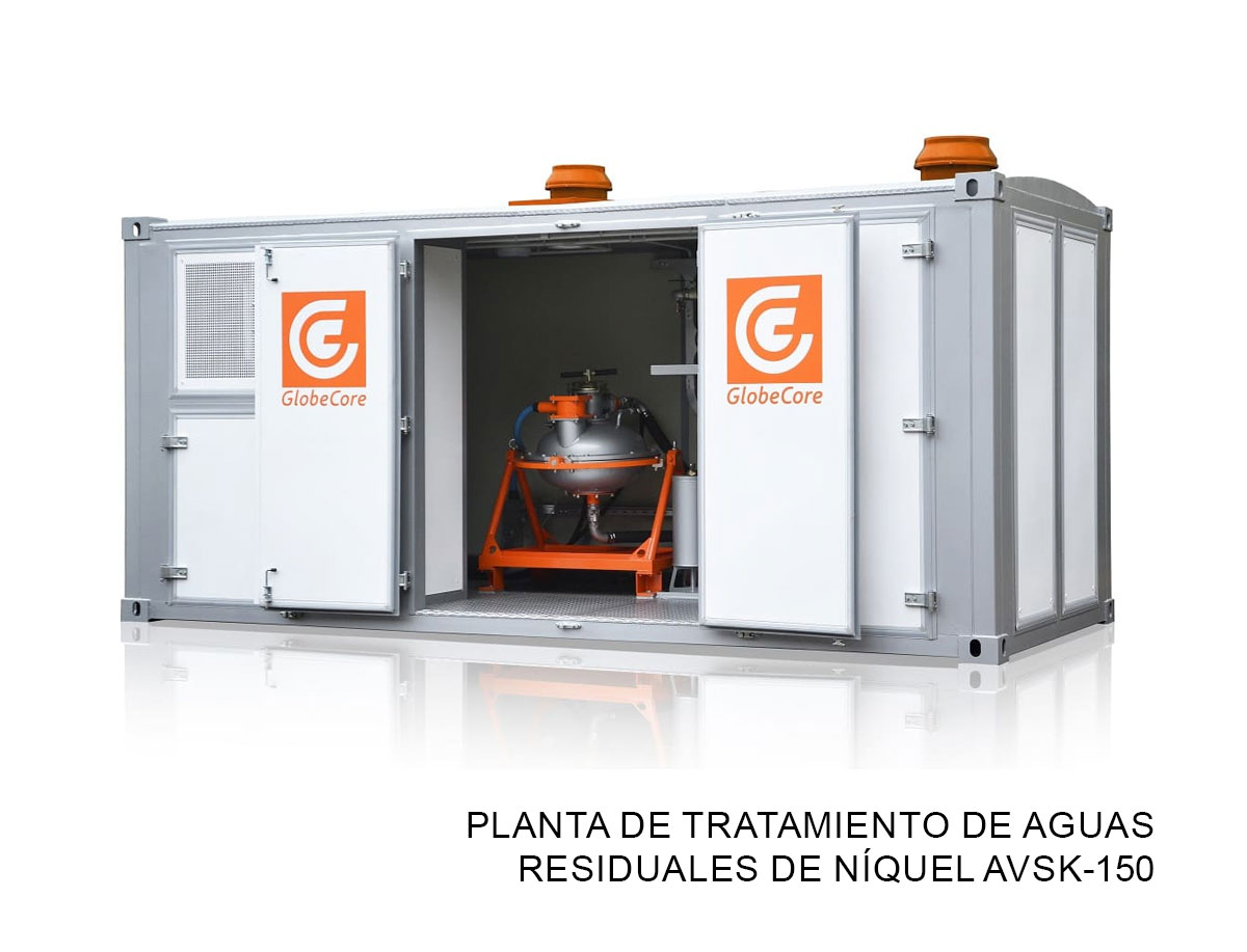 Planta de tratamiento de aguas residuales de níquel AVSk-150