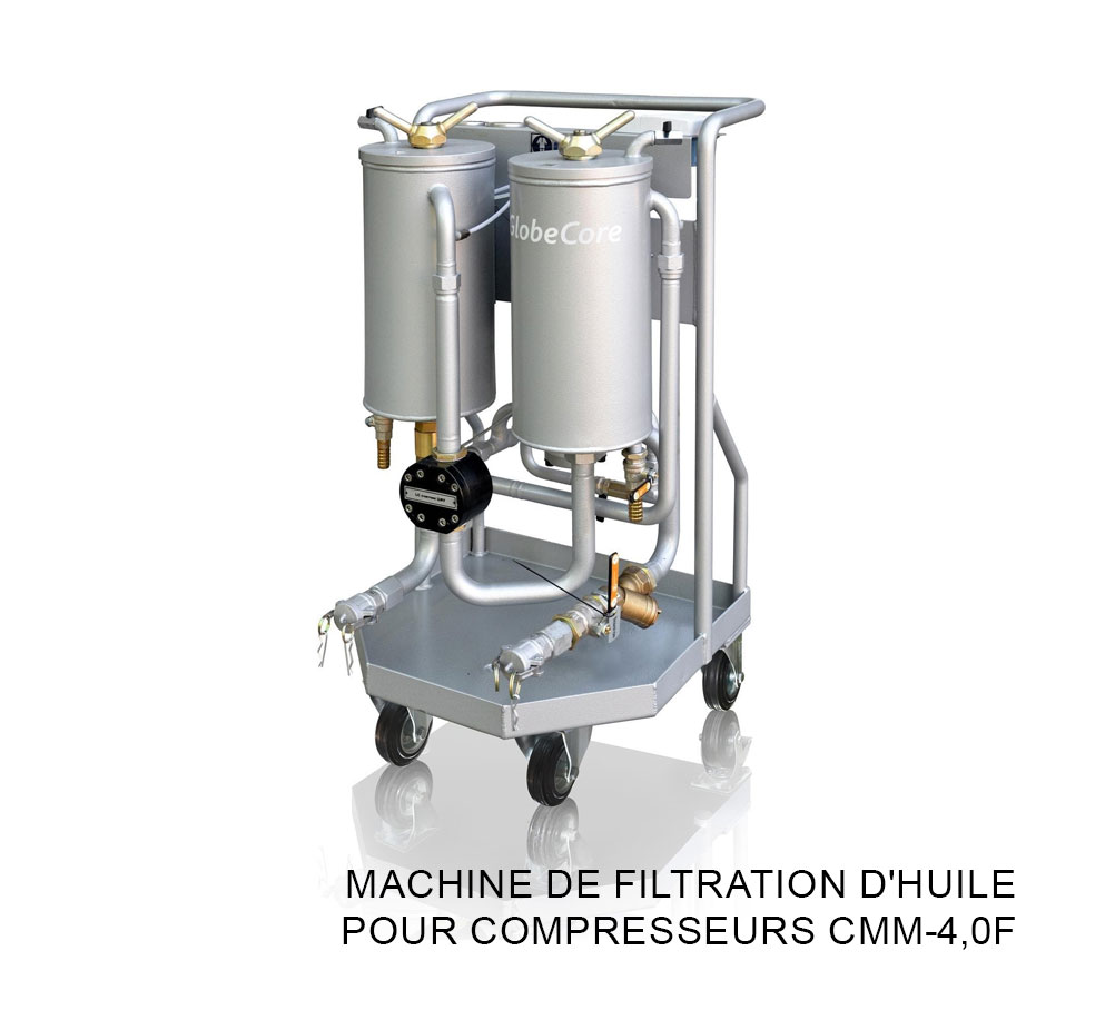 Machine de filtration d'huile pour compresseurs CMM-4,0F