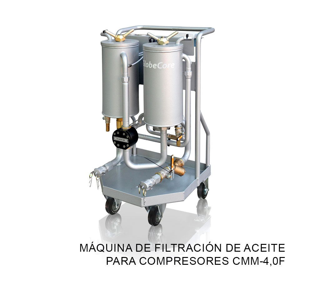 Máquina de filtración de aceite para compresores CMM-4,0F