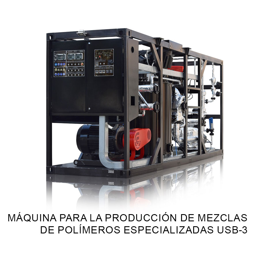 Máquina para la producción de mezclas de polímeros especializadas USB-3