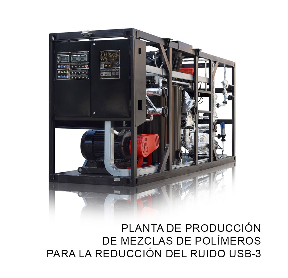 Planta de producción de mezclas de polímeros para la reducción del ruido USB-3