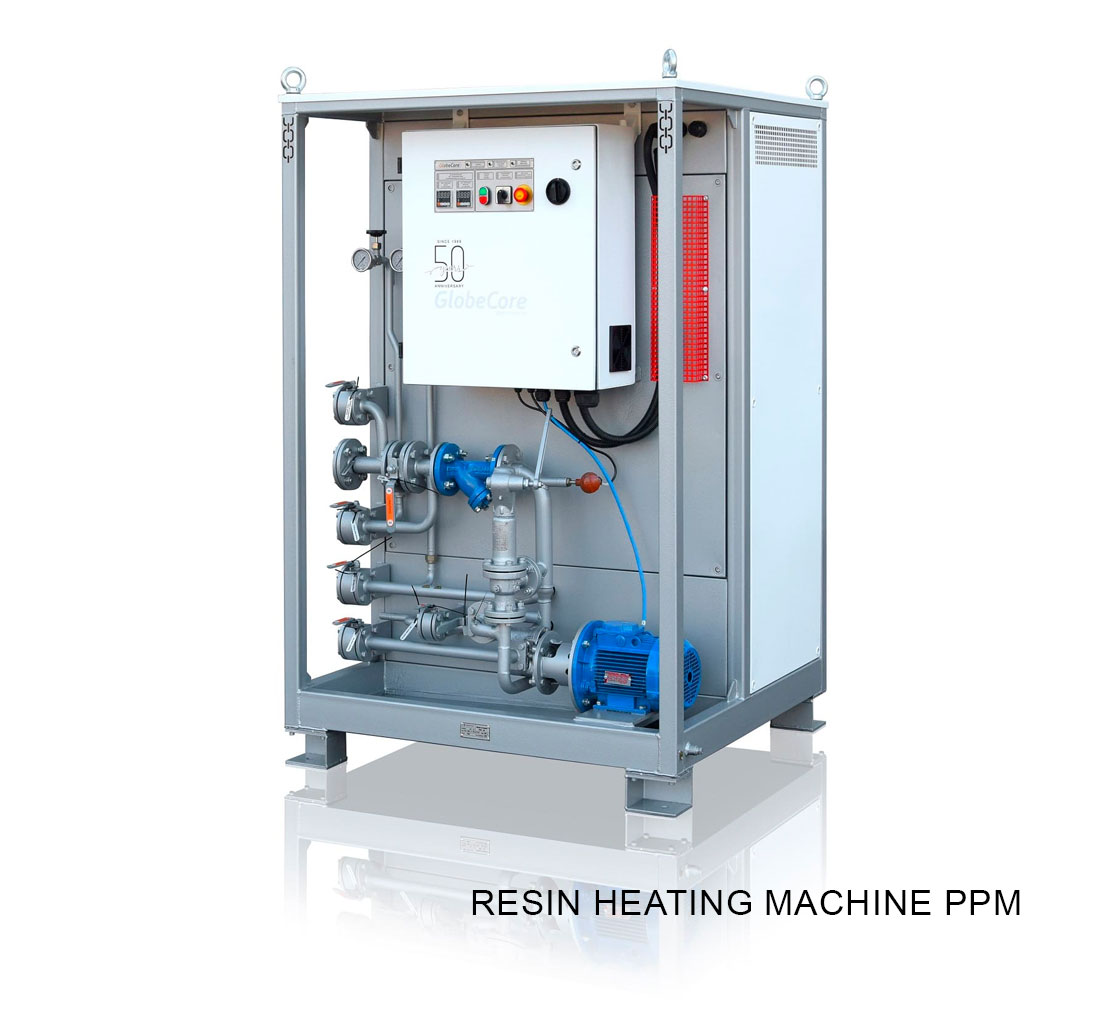 Resin heating machine PPM