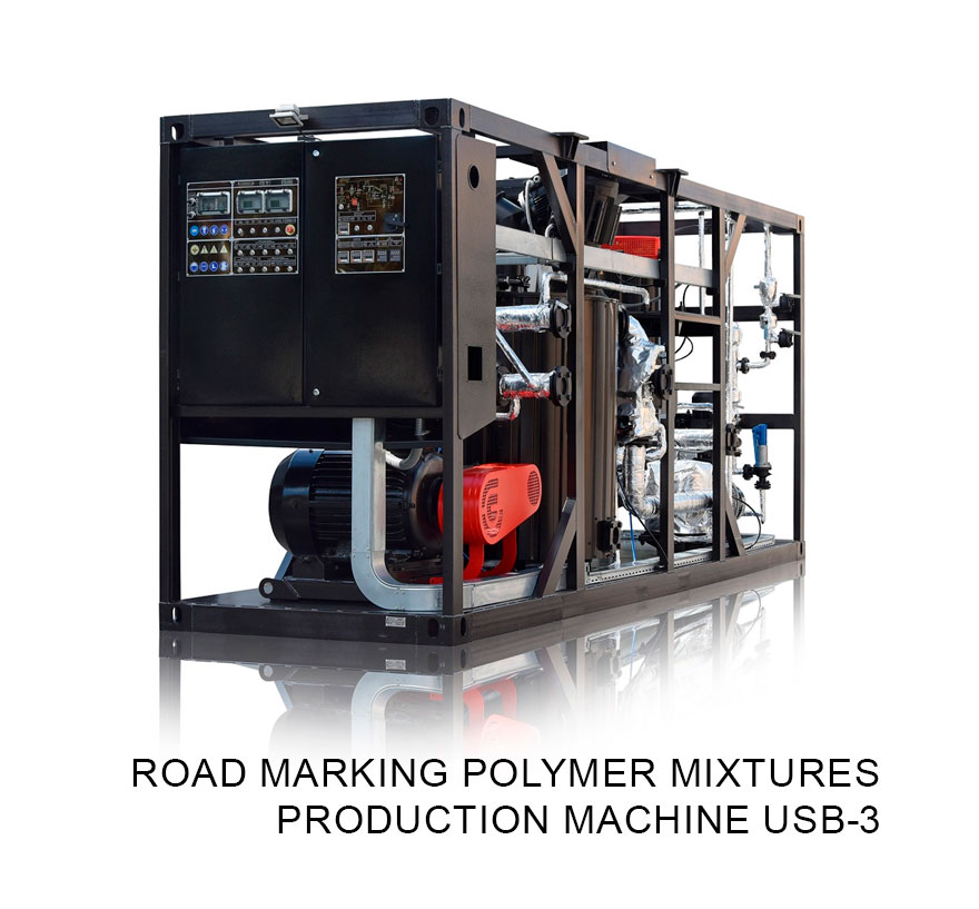 Road marking polymer mixtures production machine USB-3