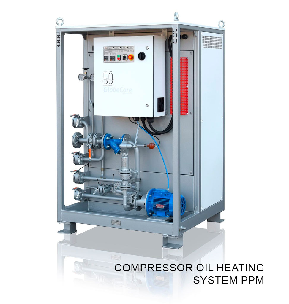 Compressor oil heating system PPM