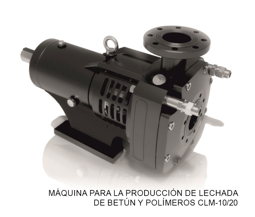 Máquina para la producción de lechada de betún y polímeros CLM-10/20