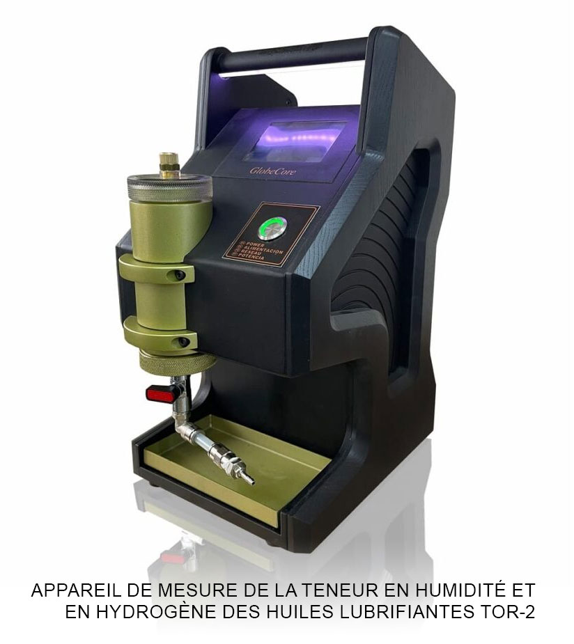 Appareil de mesure de la teneur en humidité et en hydrogène des huiles lubrifiantes TOR-2