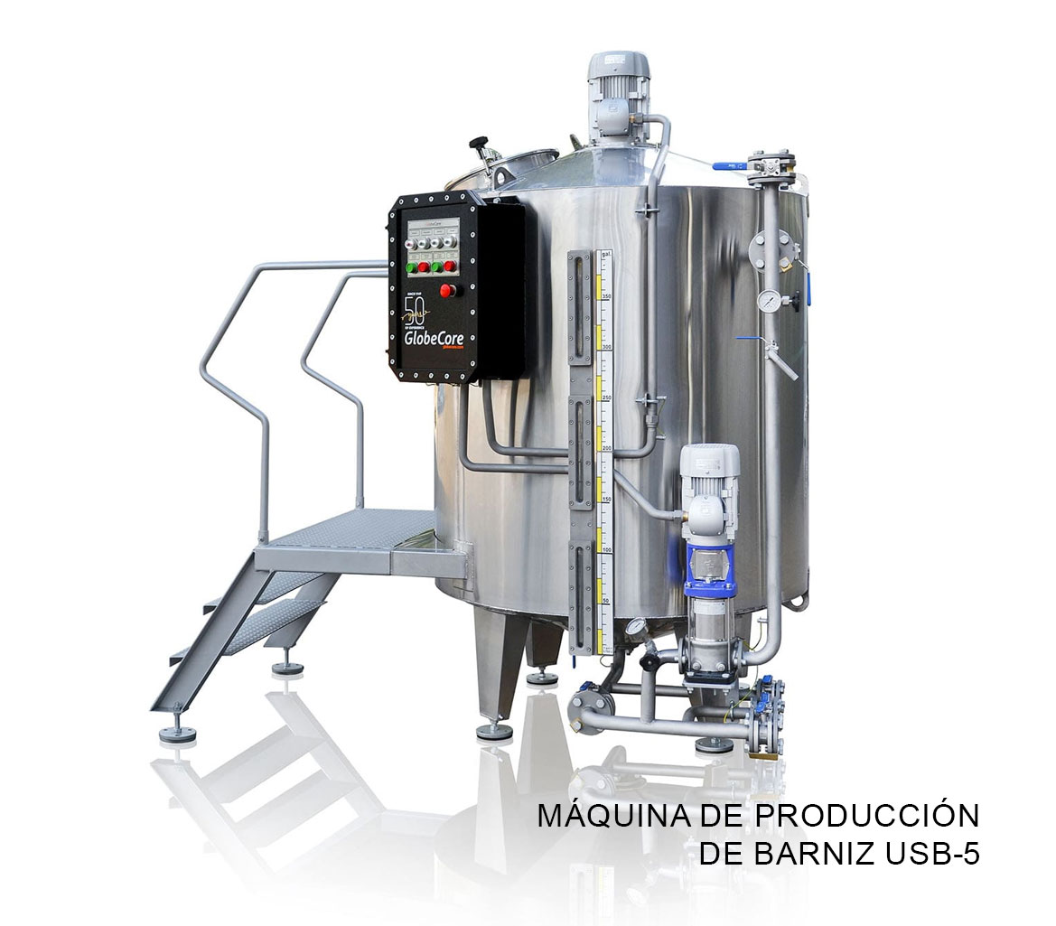 Máquina de producción de barniz USB-5