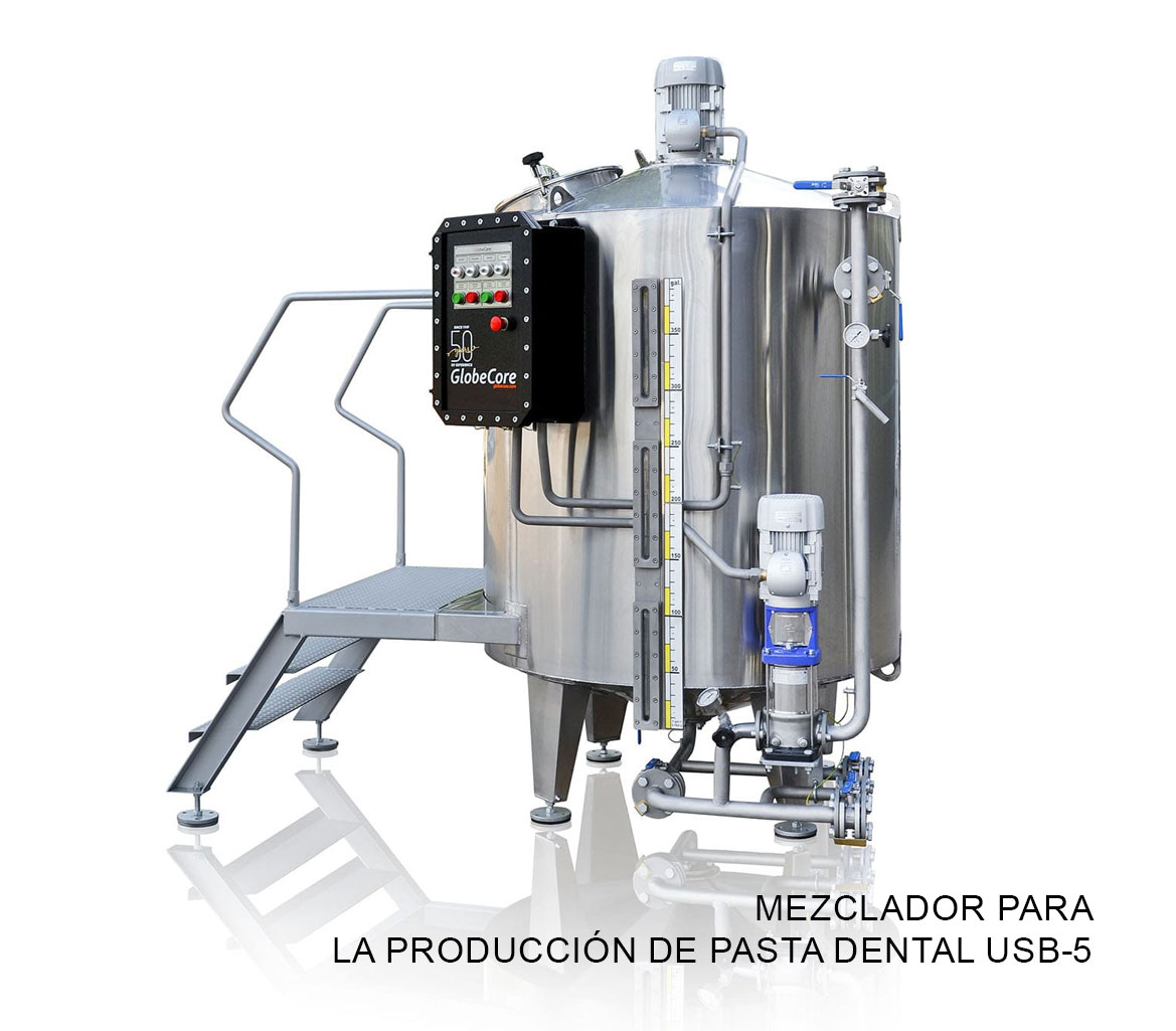 Mezclador para la producción de pasta dental USB-5