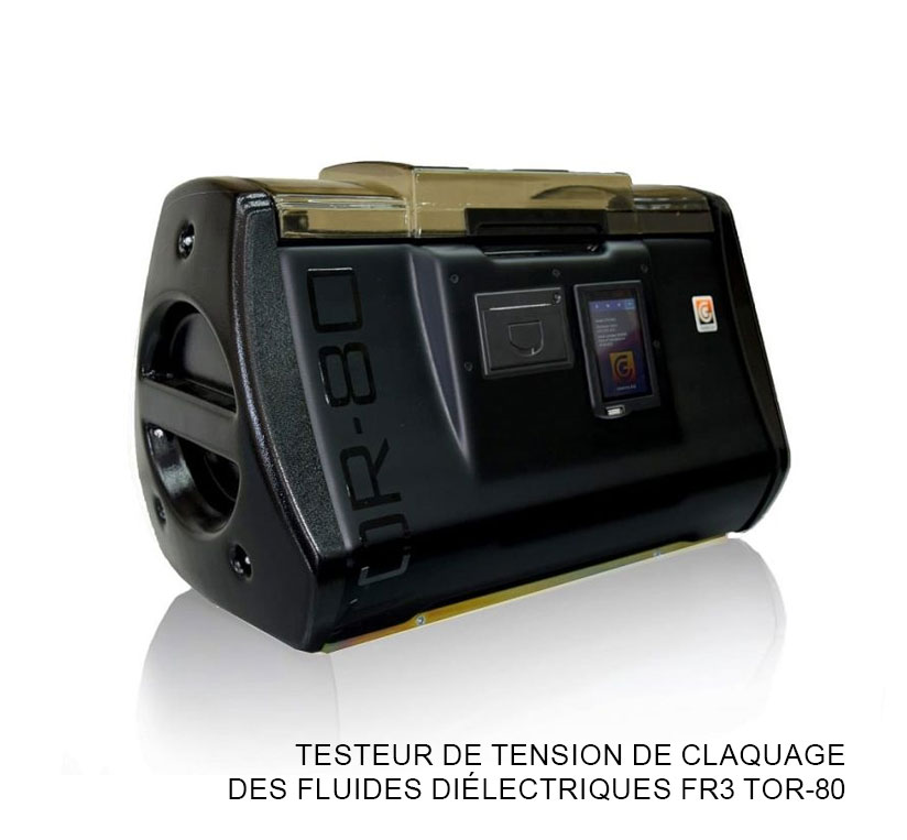 Testeur de tension de claquage des fluides diélectriques FR3 TOR-80