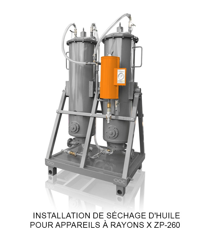 Installation de séchage d'huile pour appareils à rayons X ZP-260