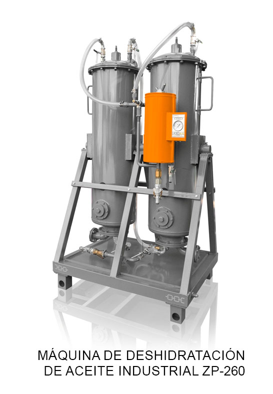 Máquina de deshidratación de aceite industrial ZP-260