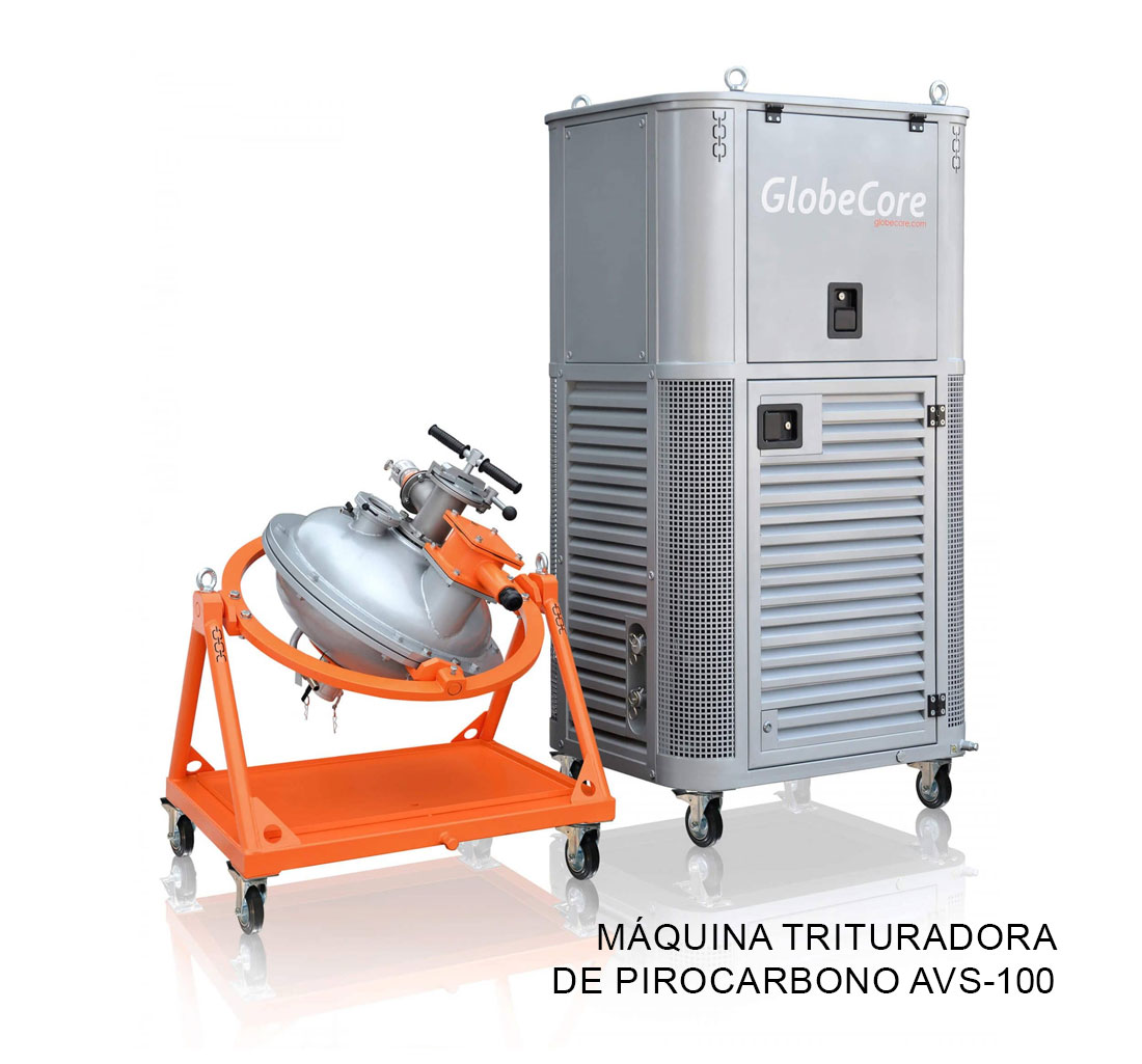 Máquina trituradora de pirocarbono AVS-100