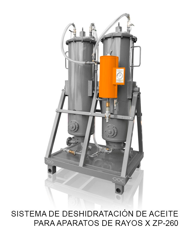 Sistema de deshidratación de aceite para aparatos de rayos X ZP-260