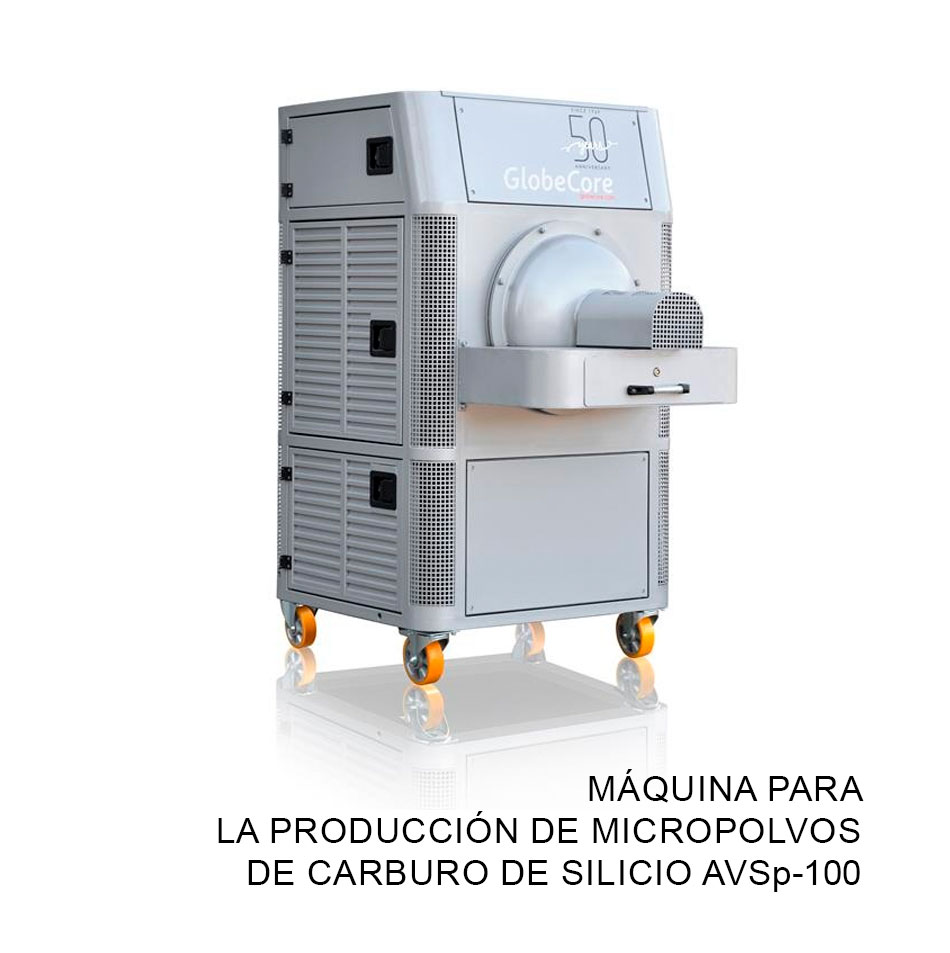 Máquina para la producción de micropolvos de carburo de silicio AVSp-100