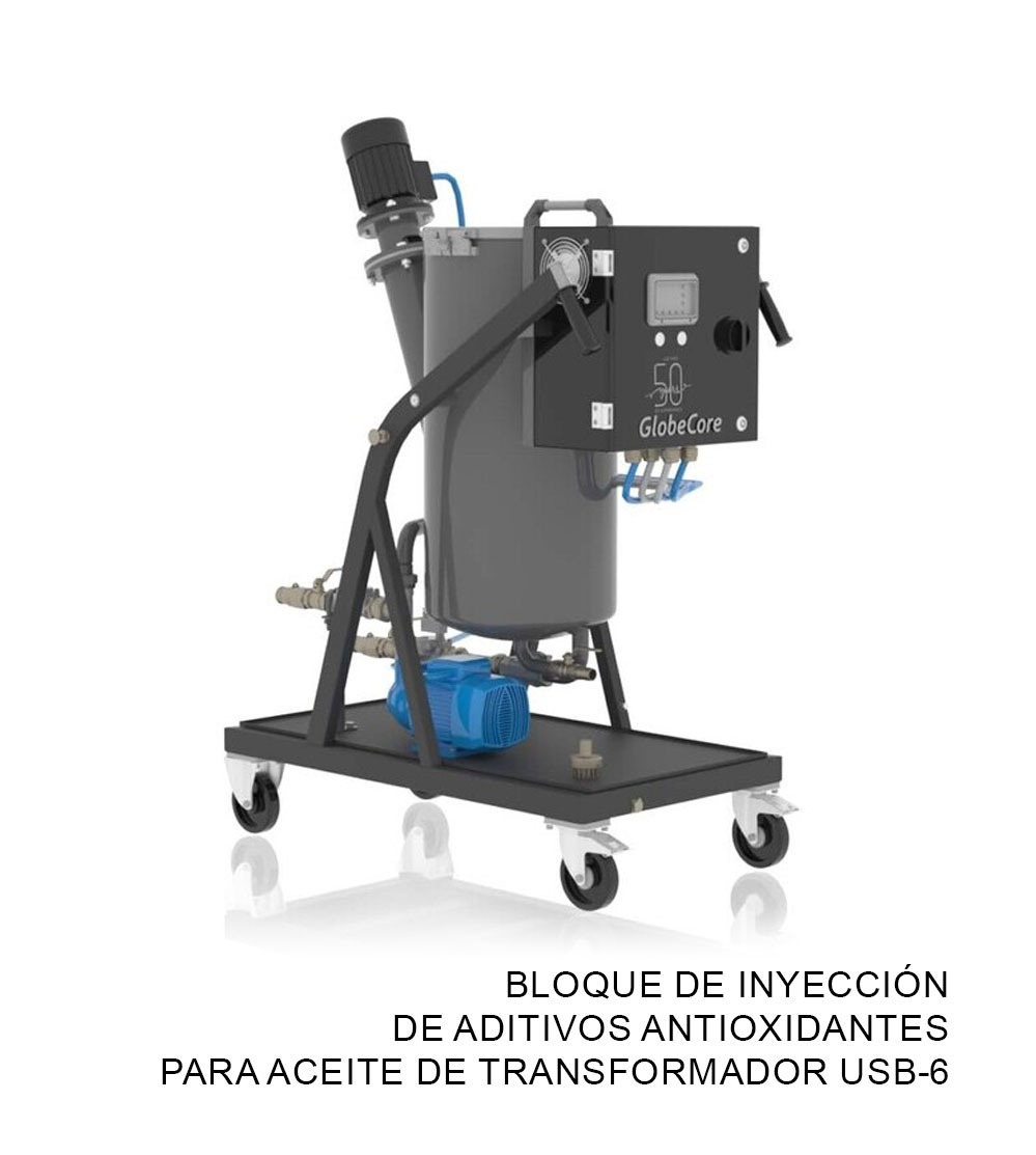 Bloque de inyección de aditivos antioxidantes para aceite de transformador USB-6