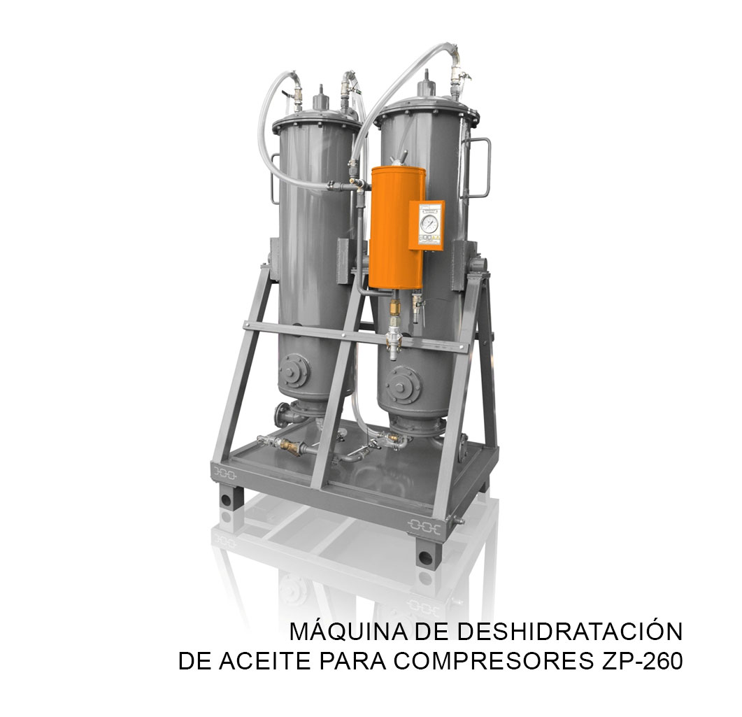 Máquina de deshidratación de aceite para compresores