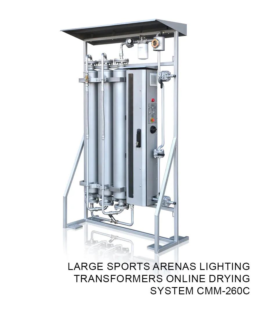 Large sports arenas lighting transformers online drying system CMM-260C