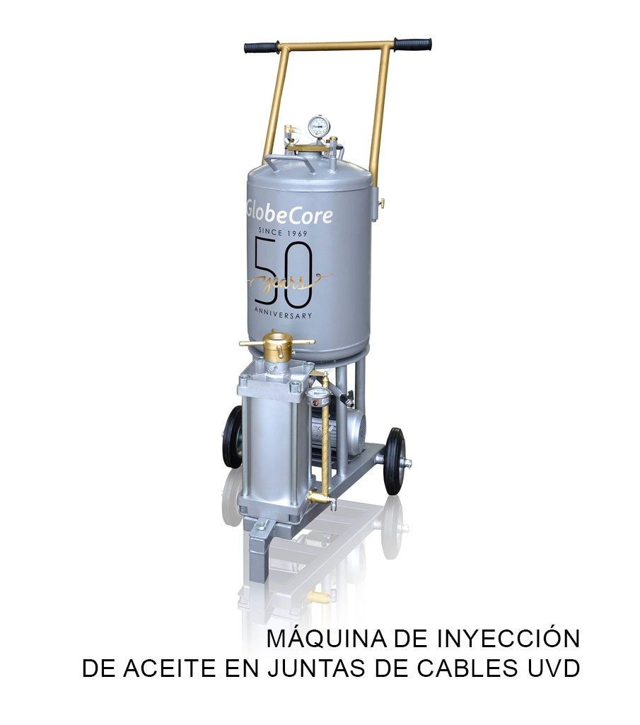 Máquina de inyección de aceite en juntas de cables UVD