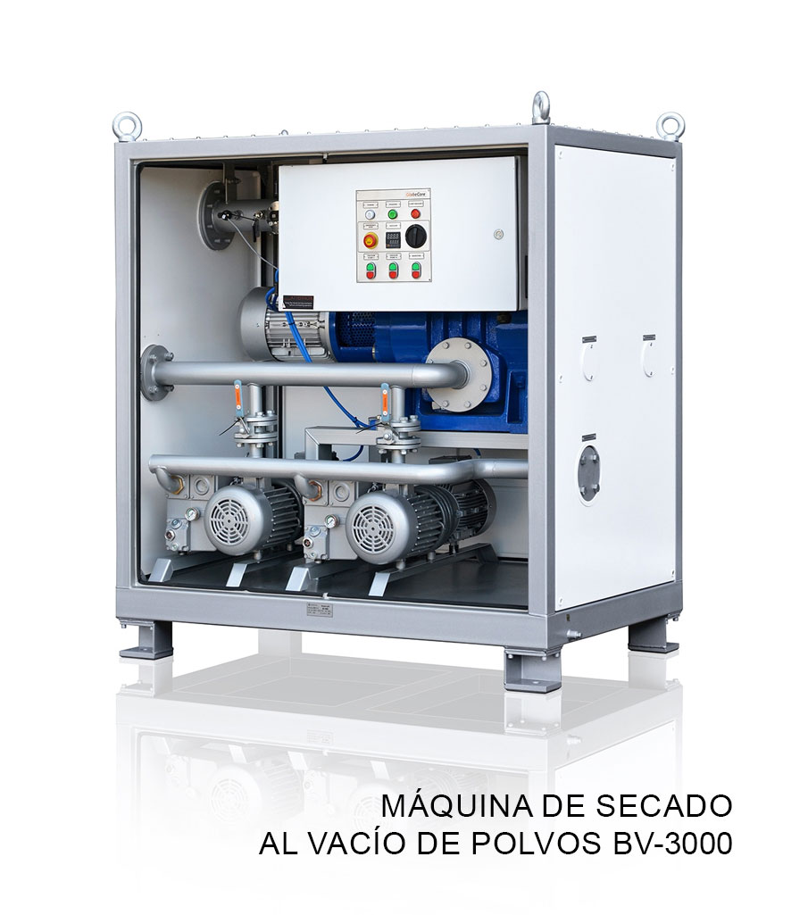 Máquina de secado al vacío de polvos BV-3000