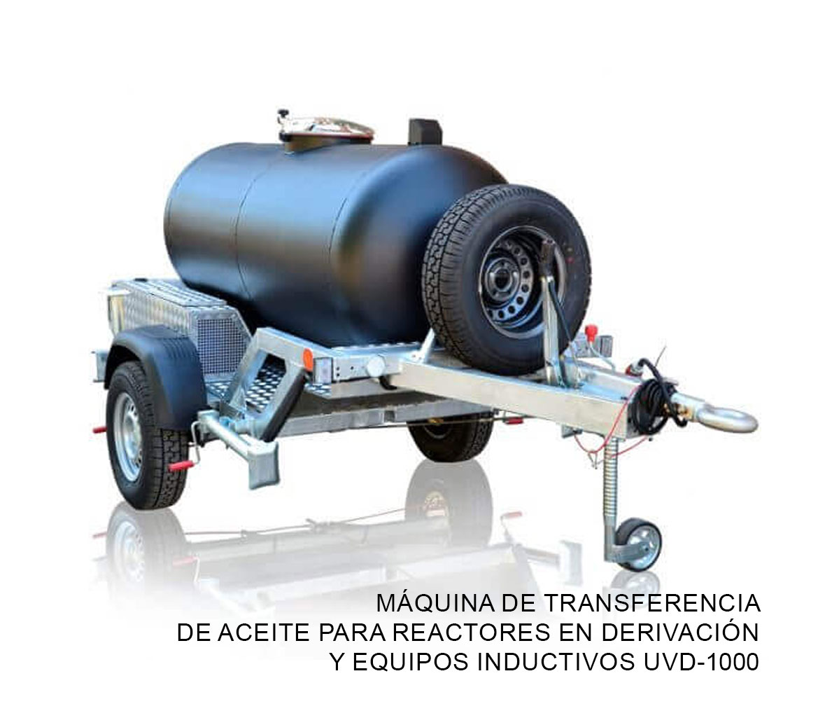 Máquina de transferencia de aceite para reactores en derivación y equipos inductivos UVD-1000