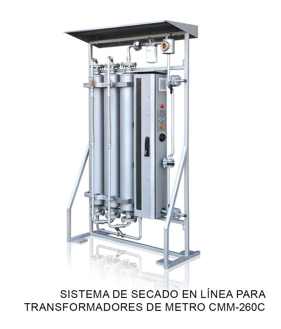 Sistema de secado en línea para transformadores de metro CMM-260C