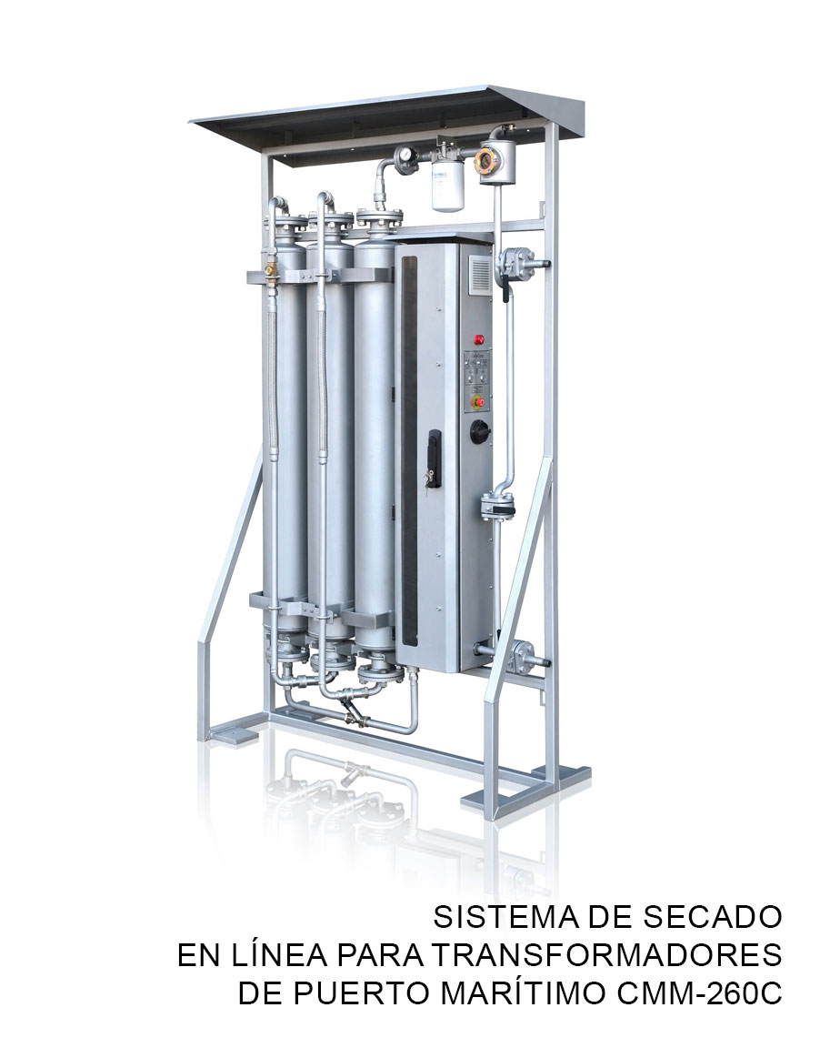 Sistema de secado en línea para transformadores de puerto marítimo CMM-260C