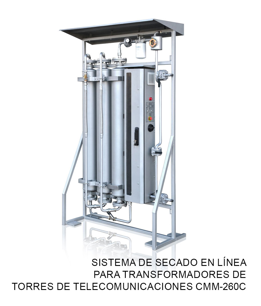 Sistema de secado en línea para transformadores de torres de telecomunicaciones CMM-260C
