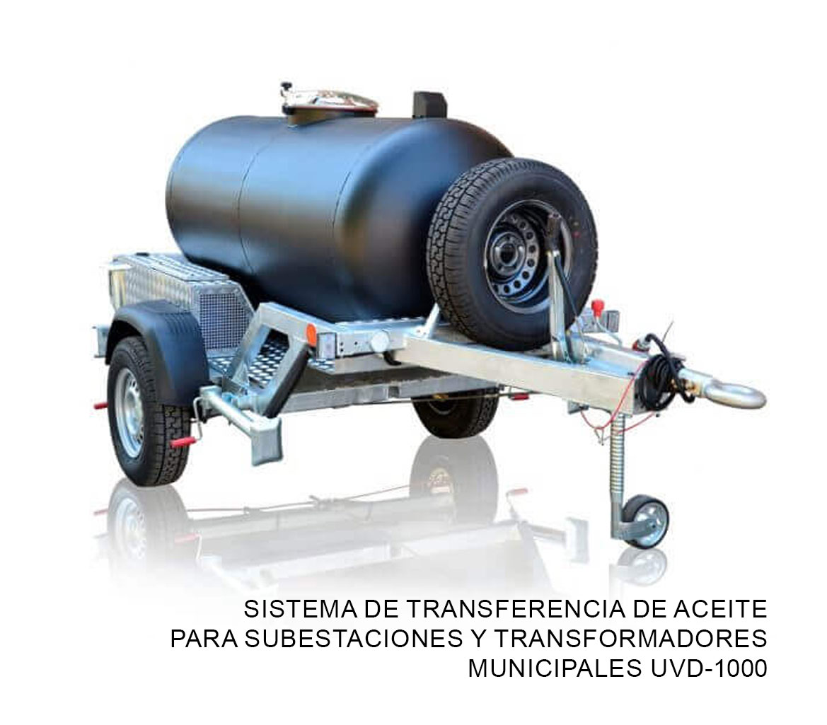 Sistema de transferencia de aceite para subestaciones y transformadores municipales UVD-1000