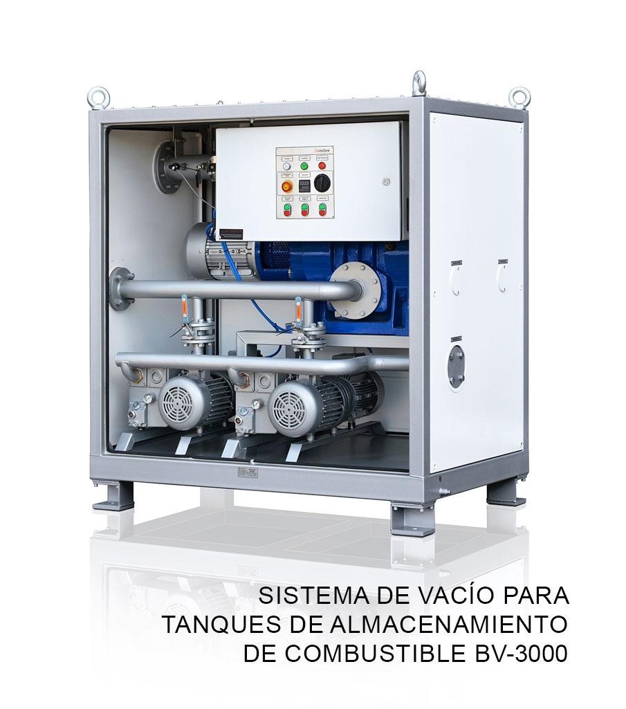 Sistema de vacío para tanques de almacenamiento de combustible BV-3000