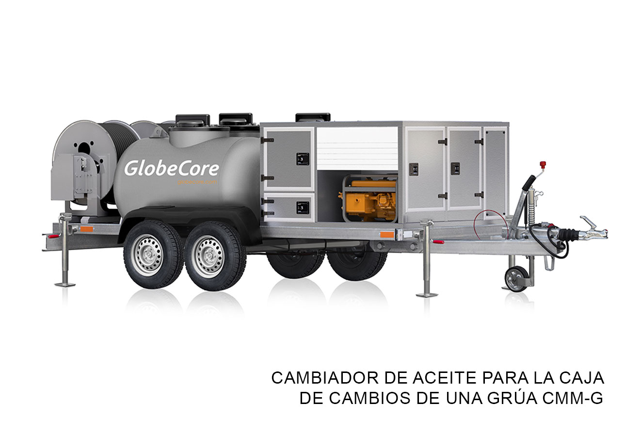 Cambiador de aceite para la caja de cambios de una grúa CMM-G