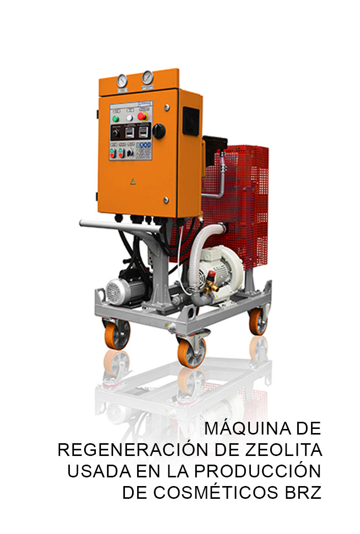 Máquina de regeneración de zeolita usada en la producción de cosméticos BRZ