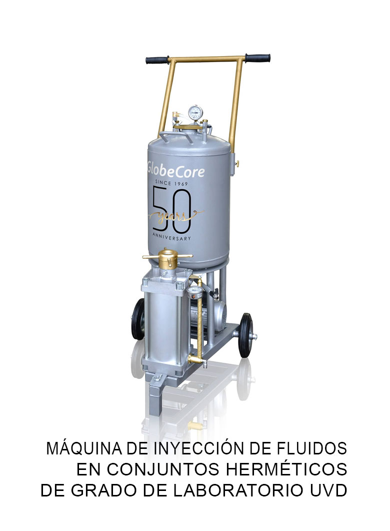 Máquina de inyección de fluidos en conjuntos herméticos de grado de laboratorio UVD